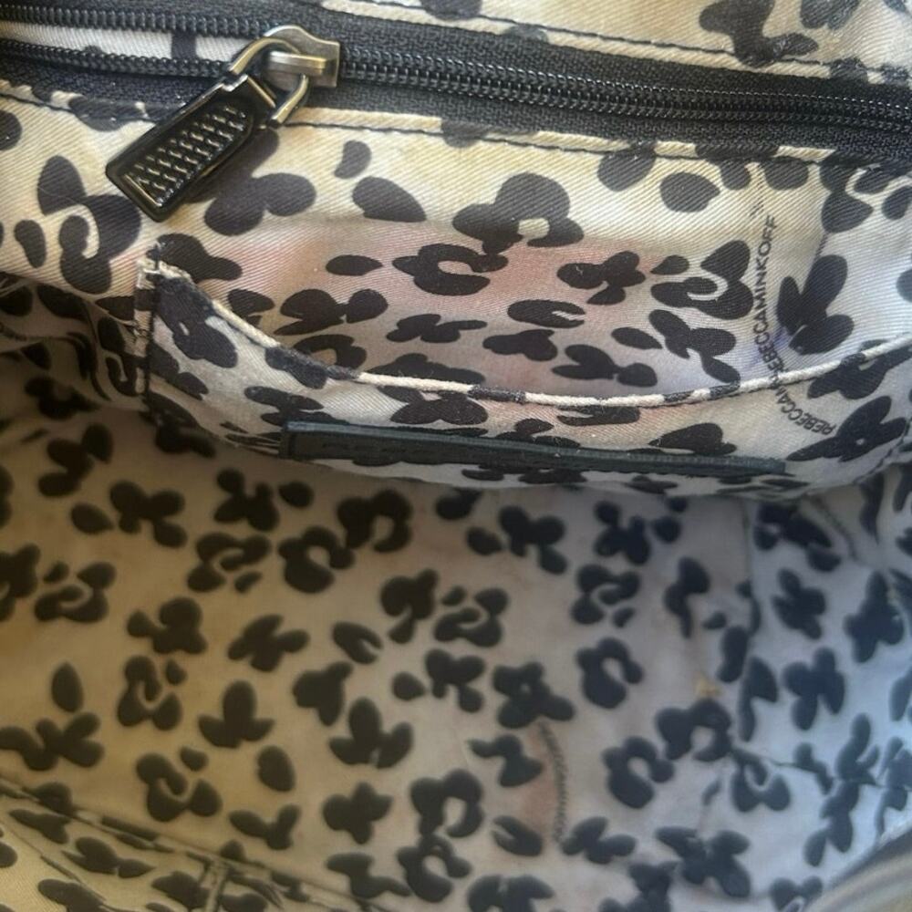 Rebecca Minkoff Mini Bucket Bag Black Genuine Leather Crossbody Purse - Picture 6 of 6